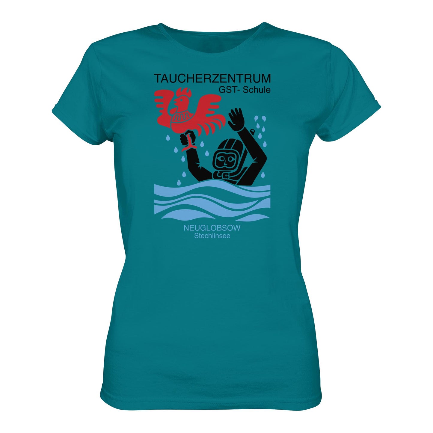 DDR Ostalgie Shirt Mädels • GST-TAUCHSCHULE NEUGLOBSOW STECHLINSEE