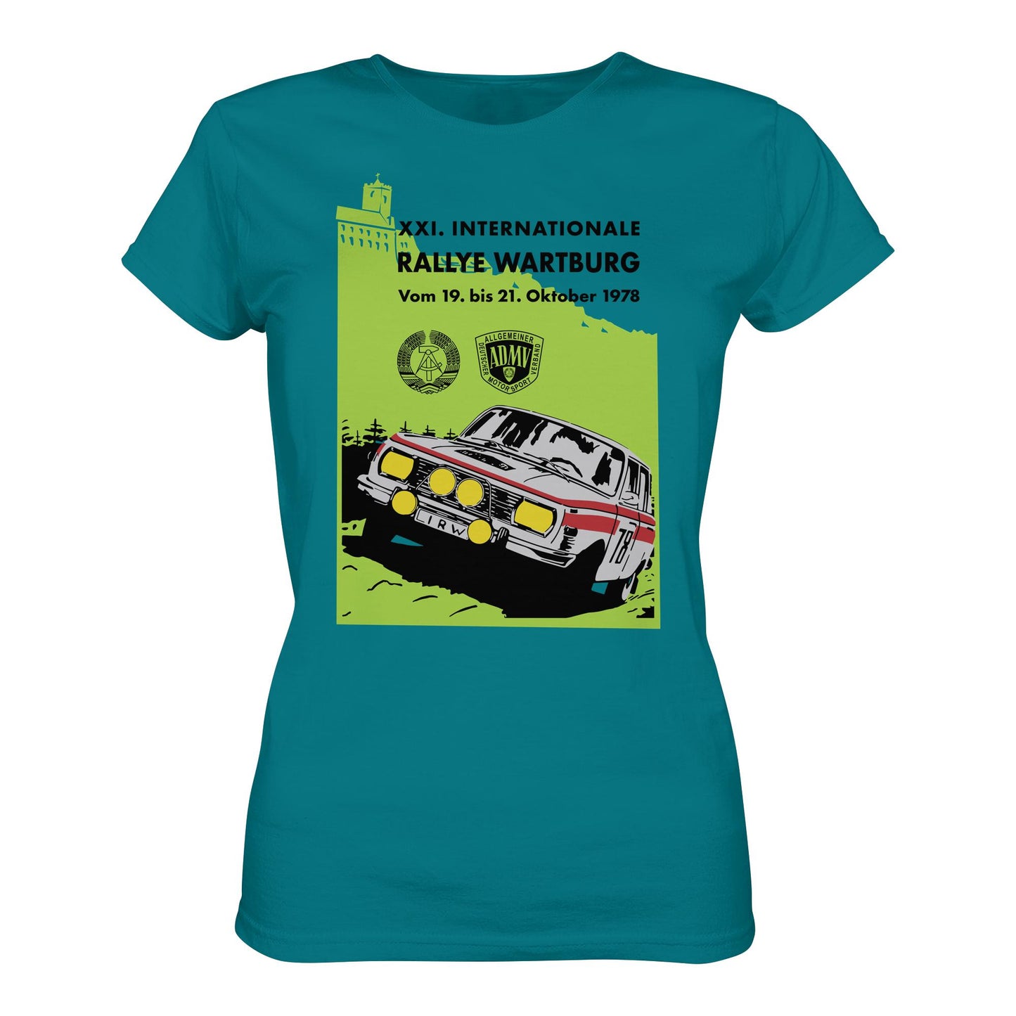 DDR Ostalgie Shirt Mädels • INTERNATIONALE RALLYE WARTBURG - 1978