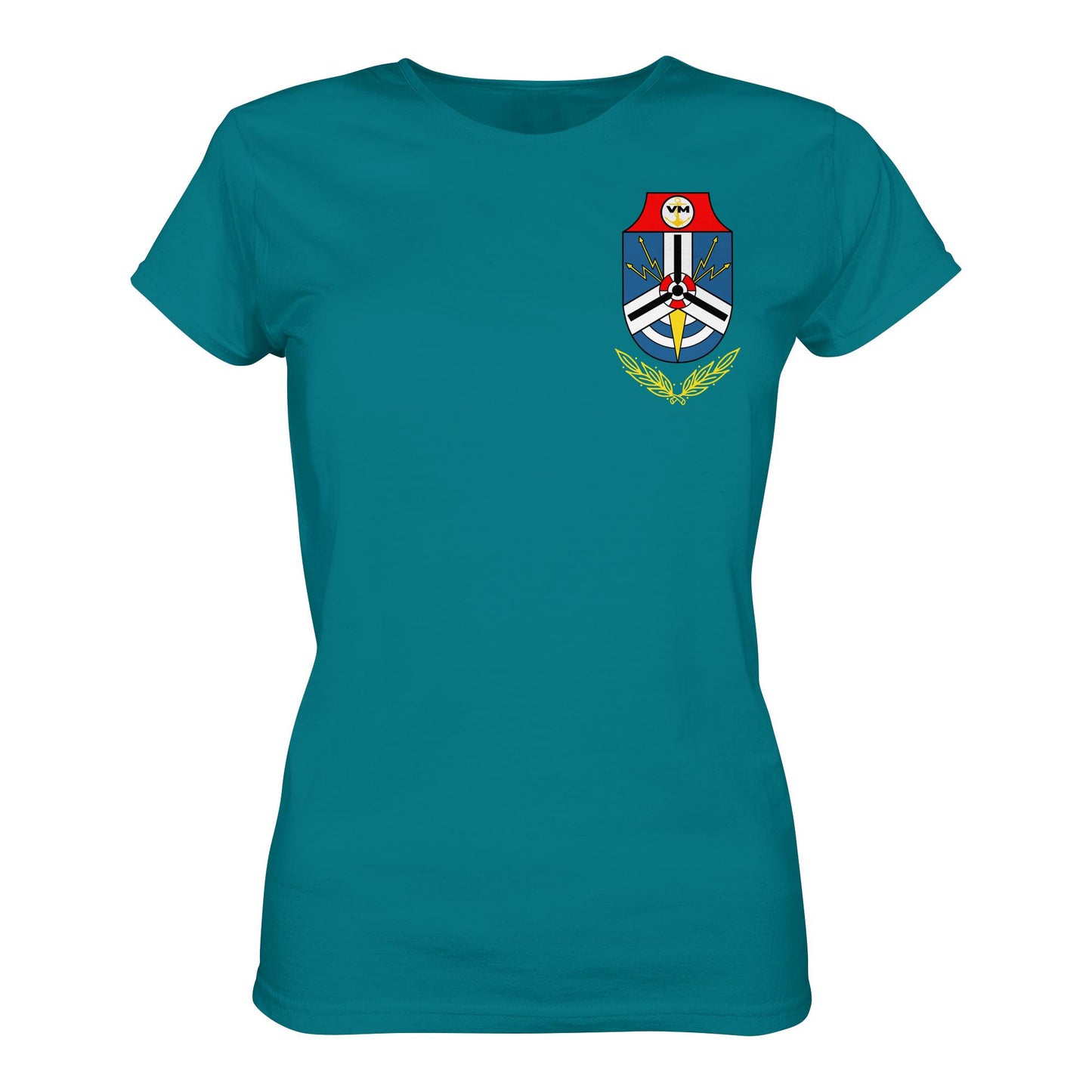 DDR Ostalgie Shirt Mädels • NVA EMBLEM - MARINEGESCHWADER 18 - KURT BARTHEL