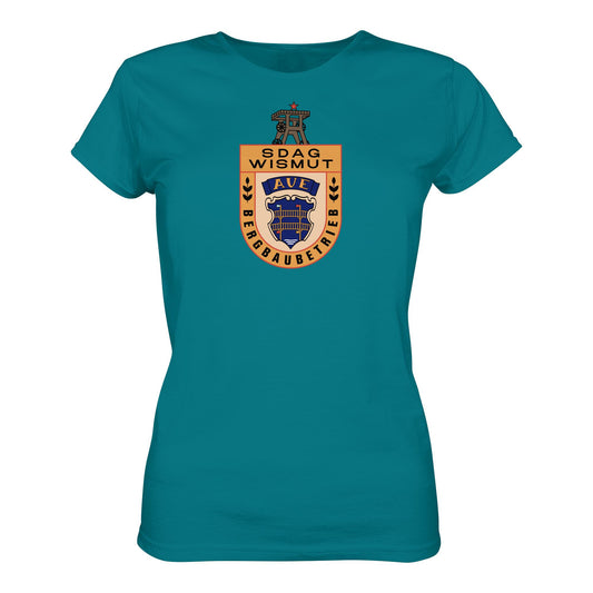 DDR Ostalgie Shirt Mädels • SDAG WISMUT AUE - ABZEICHEN