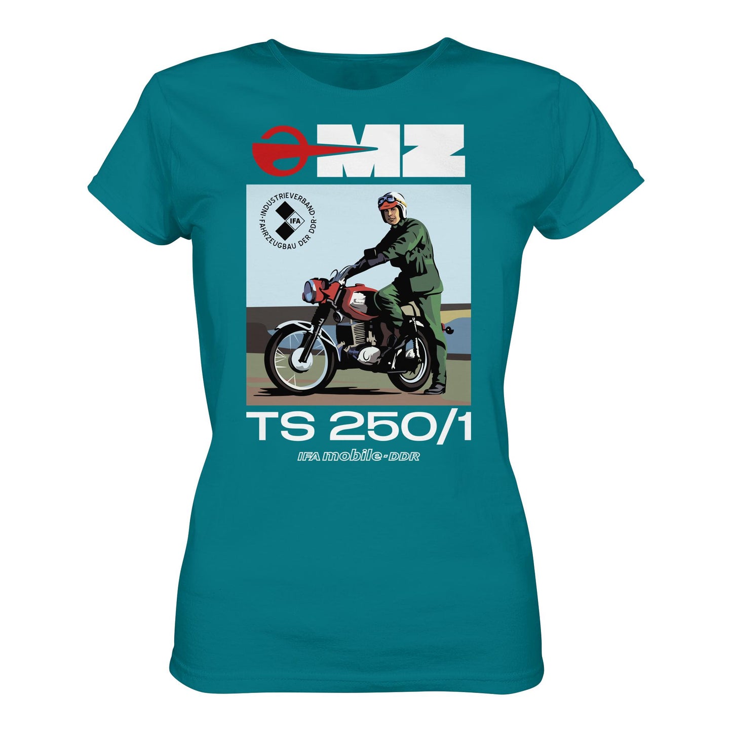 DDR Ostalgie Shirt Mädels • MZ TS 250 (ORIGINAL DDR-PLAKAT)