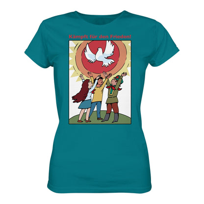 DDR Ostalgie Shirt Mädels • KÄMPFT FÜR DEN FRIEDEN! (DDR-ORIGINAL-PLAKAT)