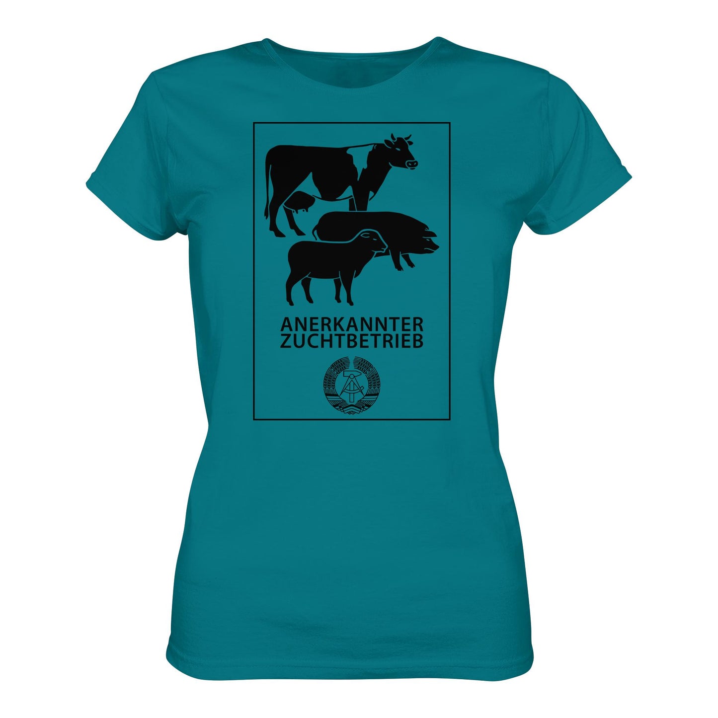 DDR Ostalgie Shirt Mädels • ANERKANNTER ZUCHTBETRIEB (ORIGINALSCHILD)