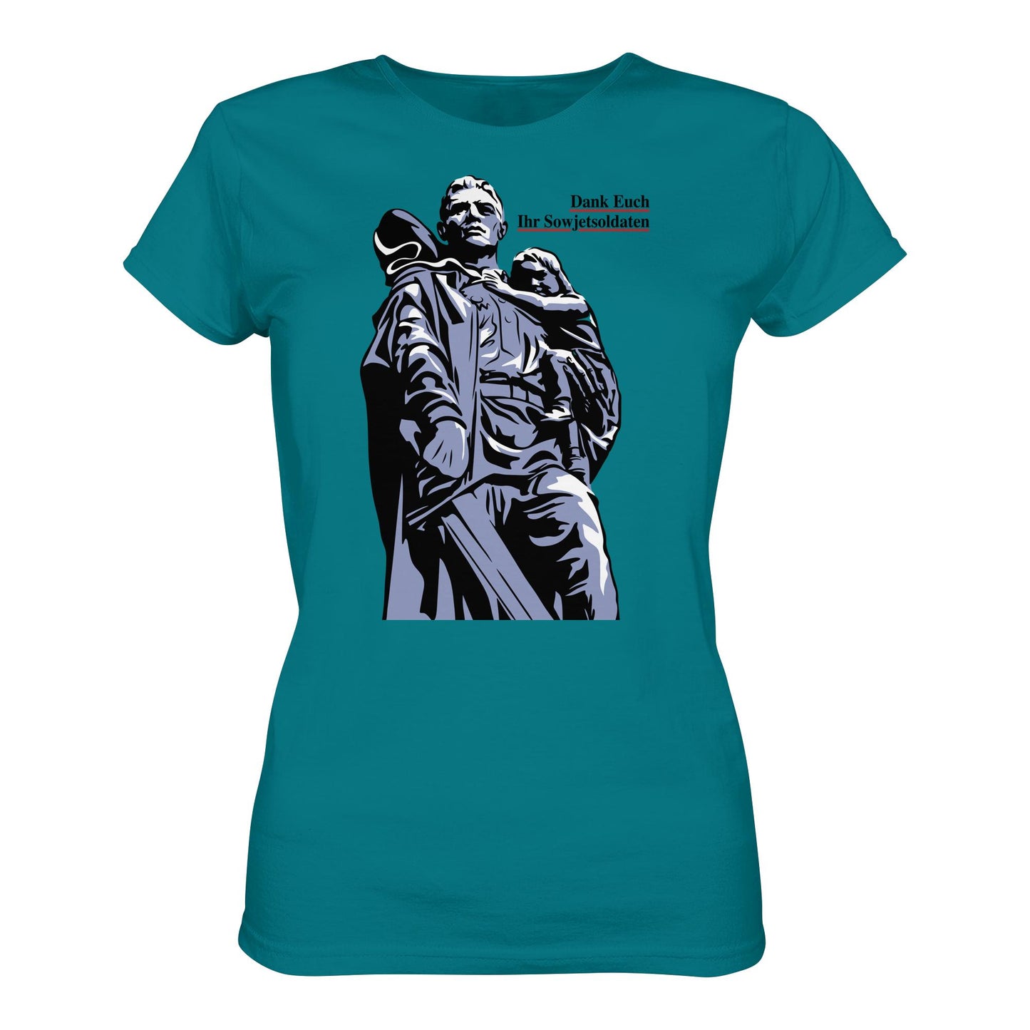DDR Ostalgie Shirt Mädels • DANK EUCH IHR SOWJETSOLDATEN (DDR ORIGINAL-PLAKAT)