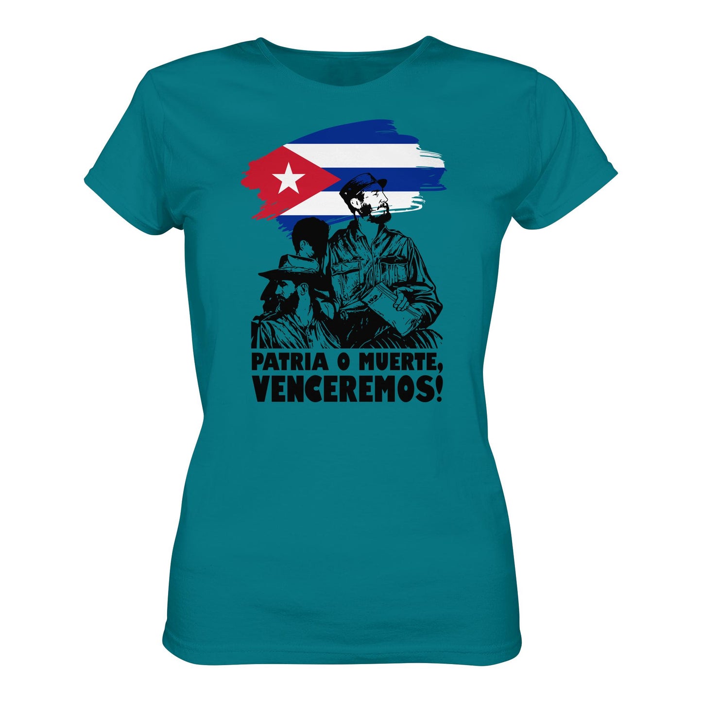 DDR Ostalgie Shirt Mädels • KUBA - PATRIA O MUERTE, VENCEREMOS! (ORIGINAL PLAKAT)