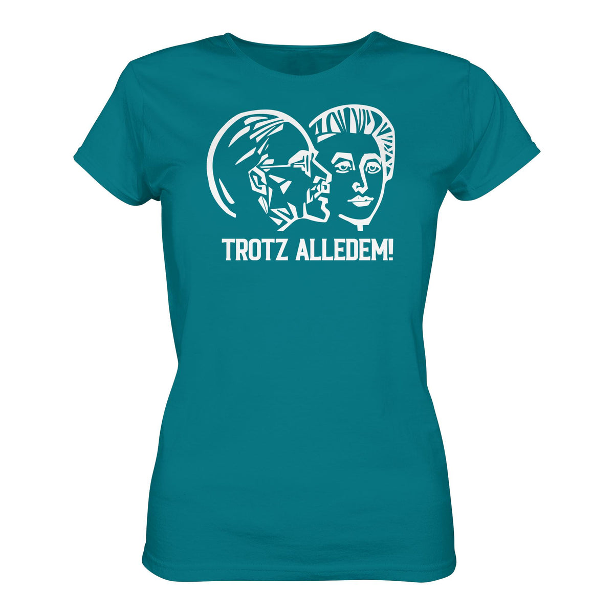 DDR Ostalgie Shirt Mädels • WALTER WOMACKA - TROTZ ALLEDEM (STAATSRATSGEBÄUDE, Aus der Geschichte der Deutschen Arbeiterbewegung, 1964)