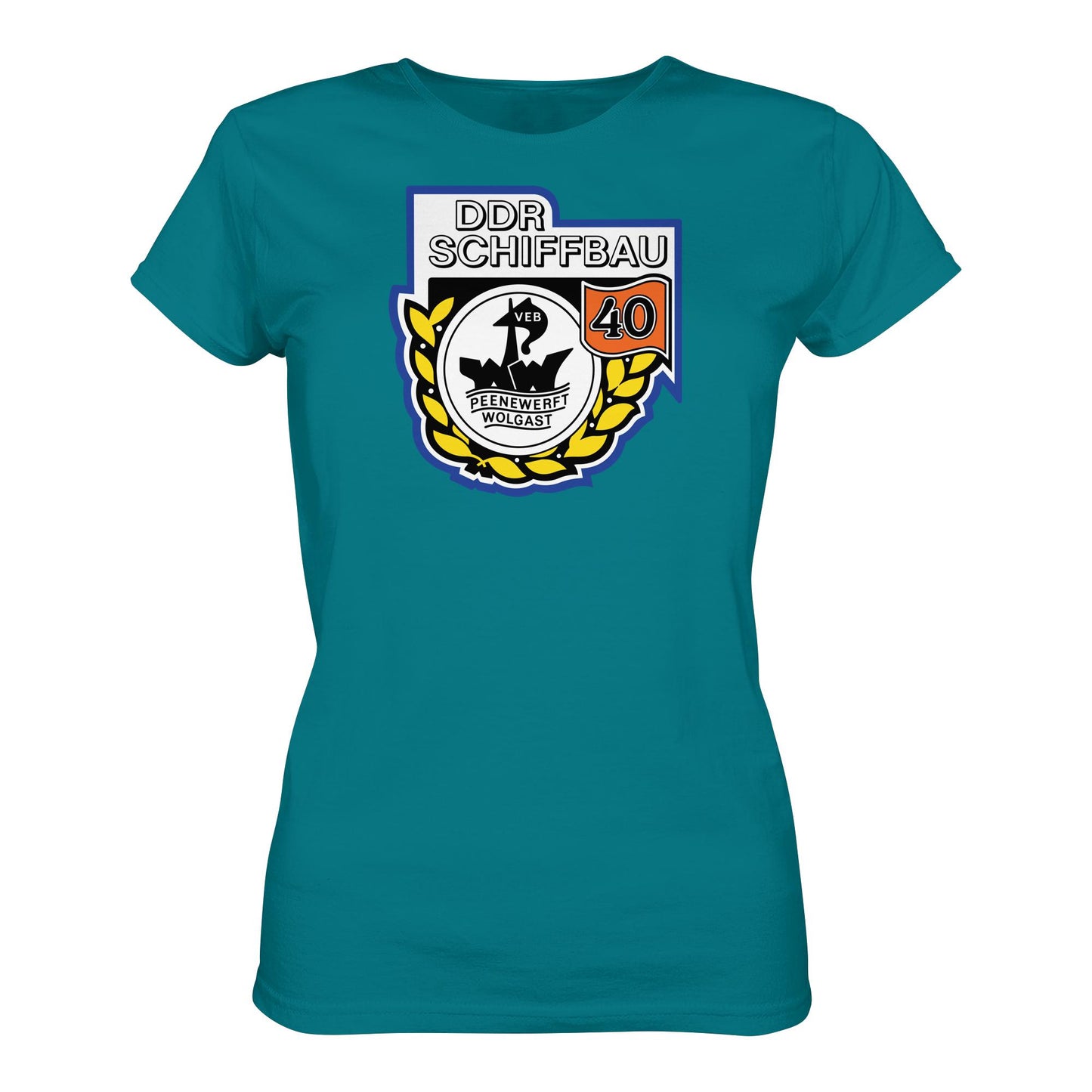 DDR Ostalgie Shirt Mädels • VEB PEENEWERFT WOLGAST, DDR SCHIFFBAU