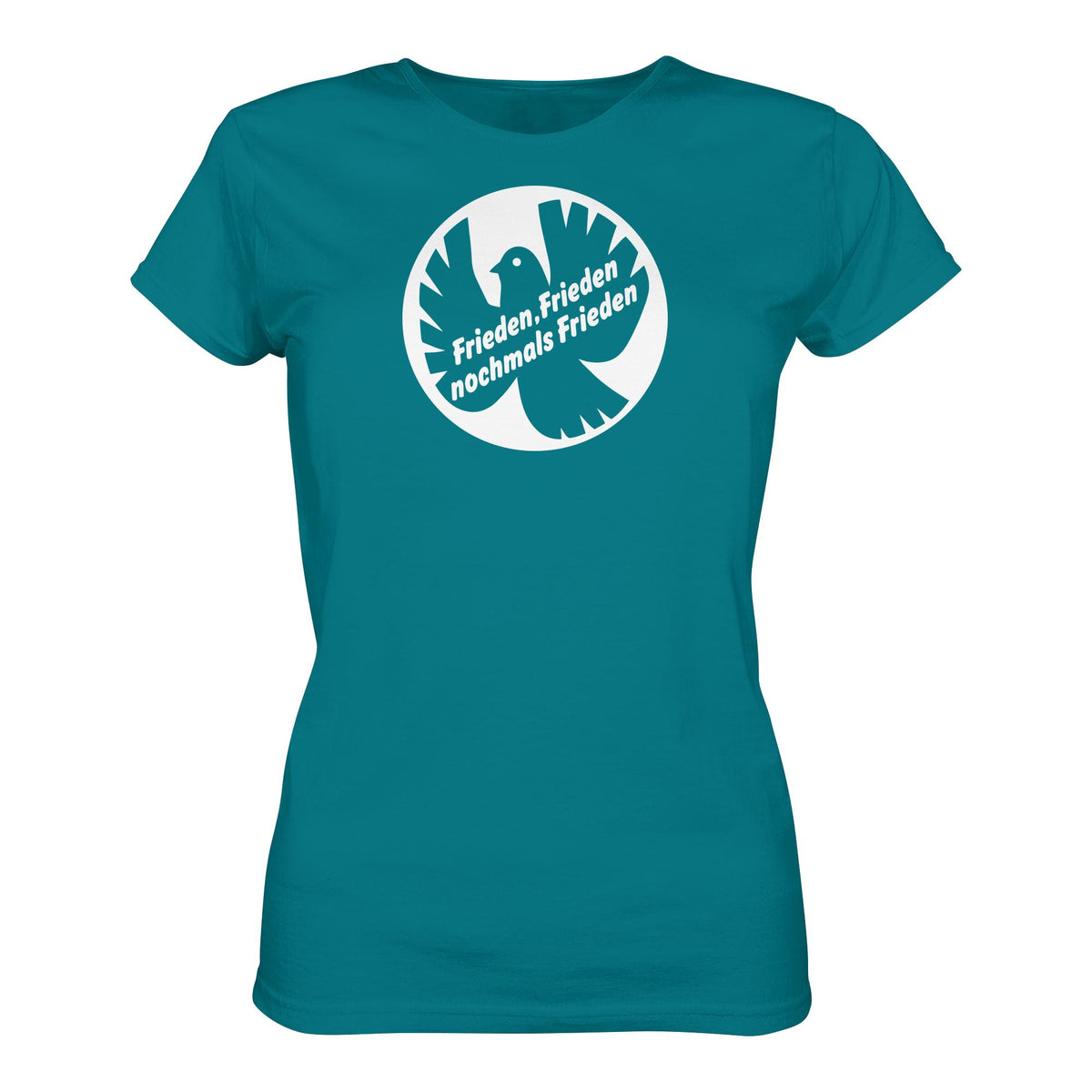 DDR Ostalgie Shirt Mädels • FRIEDEN, FRIEDEN NOCHMALS FRIEDEN (ORIGINAL BANNER)