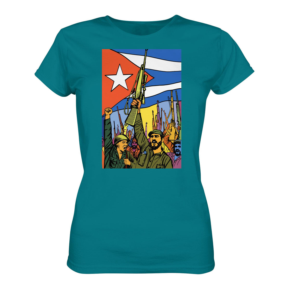 DDR Ostalgie Shirt Mädels • KUBANISCHE REVOLUTION (ORIGINAL POSTER)