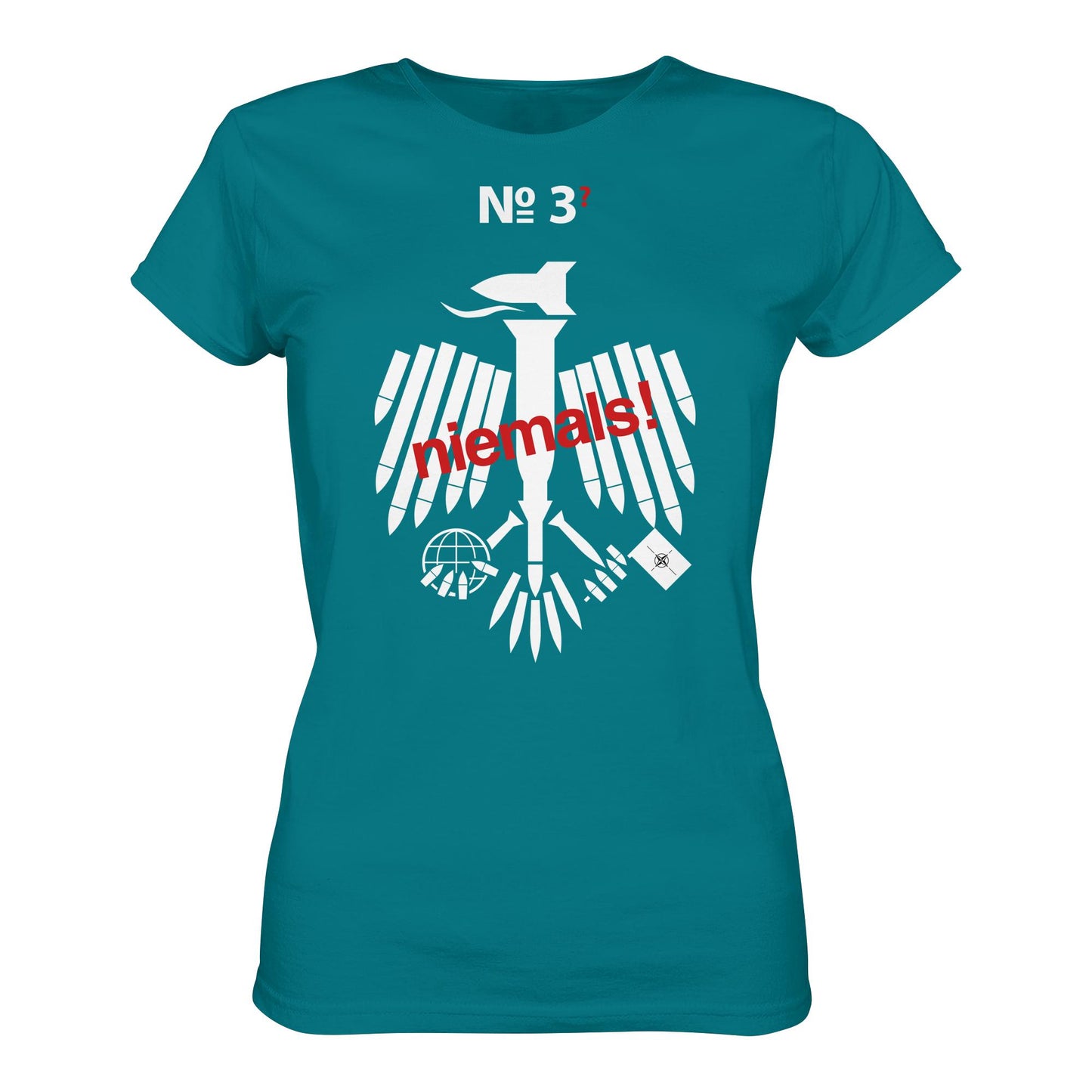 DDR Ostalgie Shirt Mädels • 3. WELTKRIEG NIEMALS! ANTI-NATO (ORIGINAL POSTER)