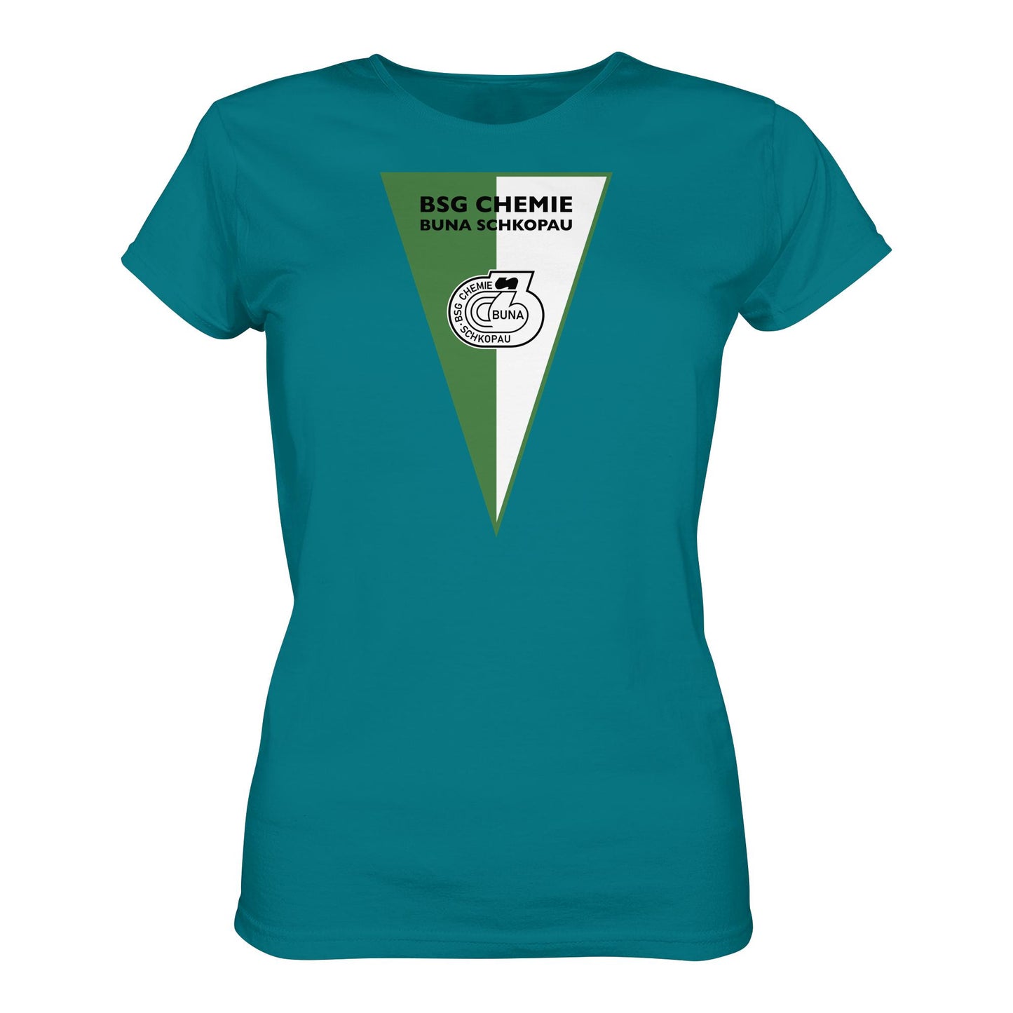 DDR Ostalgie Shirt Mädels • BSG CHEMIE BUNA SCHKOPAU (ORIGINALWIMPEL)