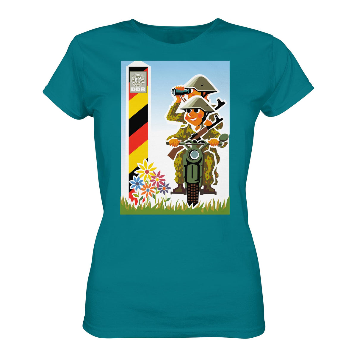 DDR Ostalgie Shirt Mädels • NVA-GRENZTRUPPEN (ORIGINAL-PLAKAT)