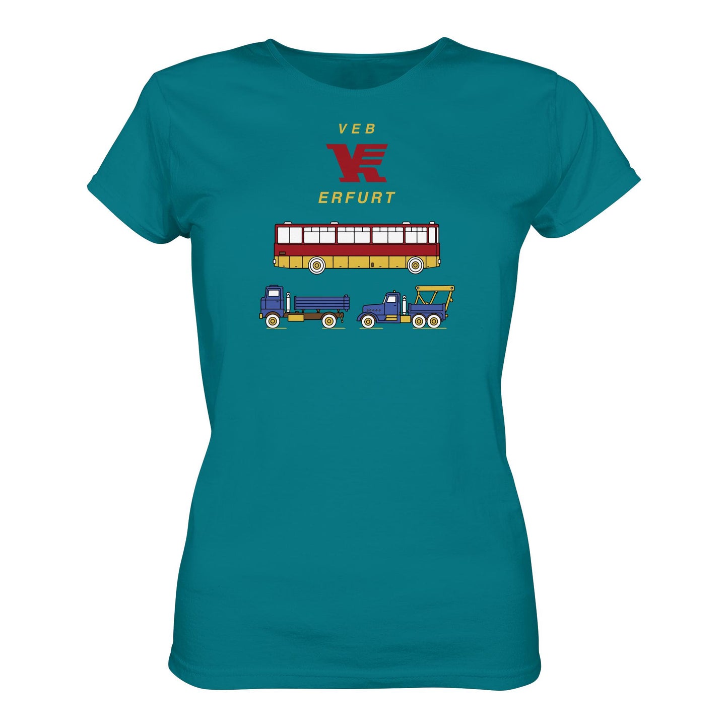 DDR Ostalgie Shirt Mädels • VEB VERKEHRSKOMBINAT ERFURT