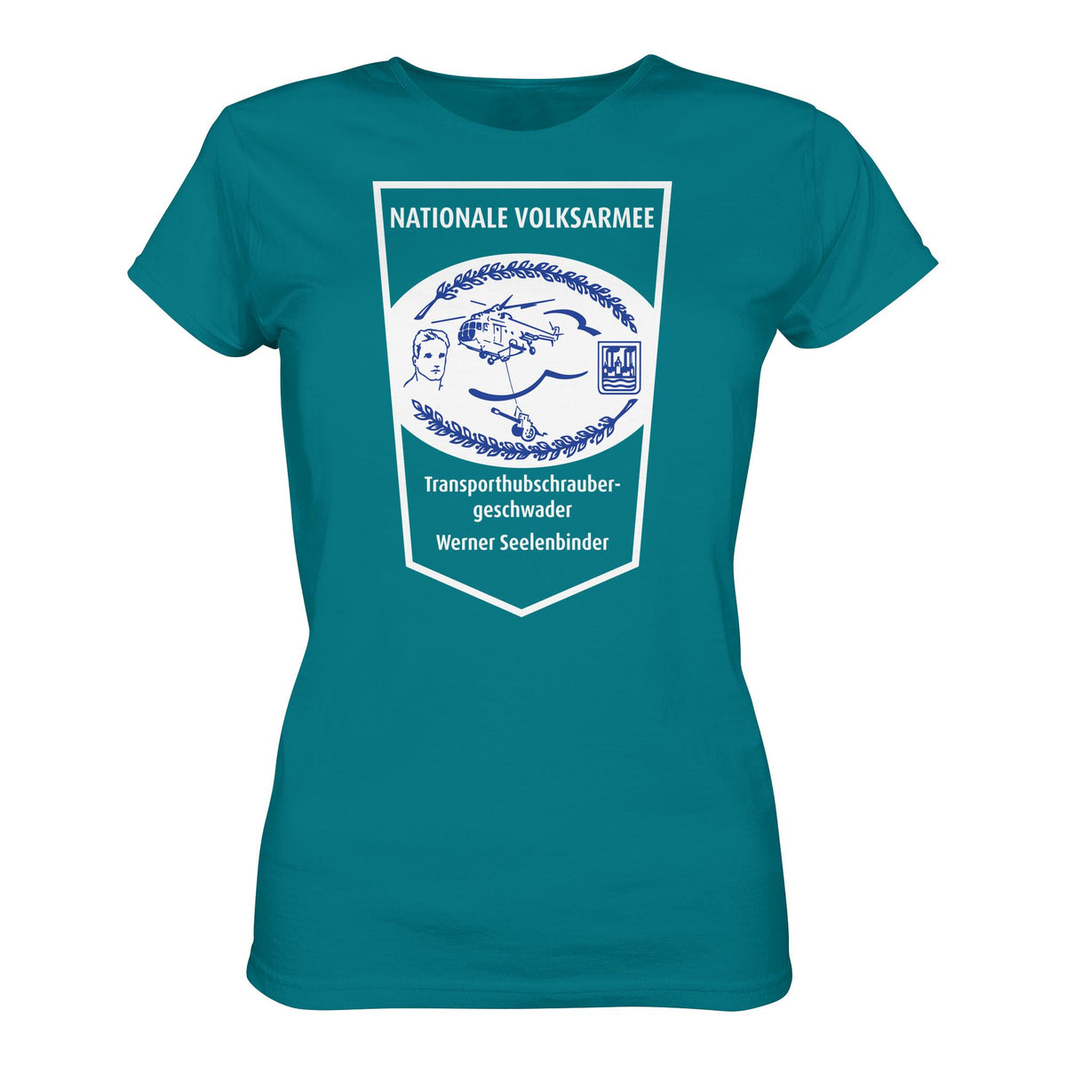 DDR Ostalgie Shirt Mädels • NVA - TRANSPORTHUBSCHRAUBERGESCHWADER WERNER SEELENBINDER