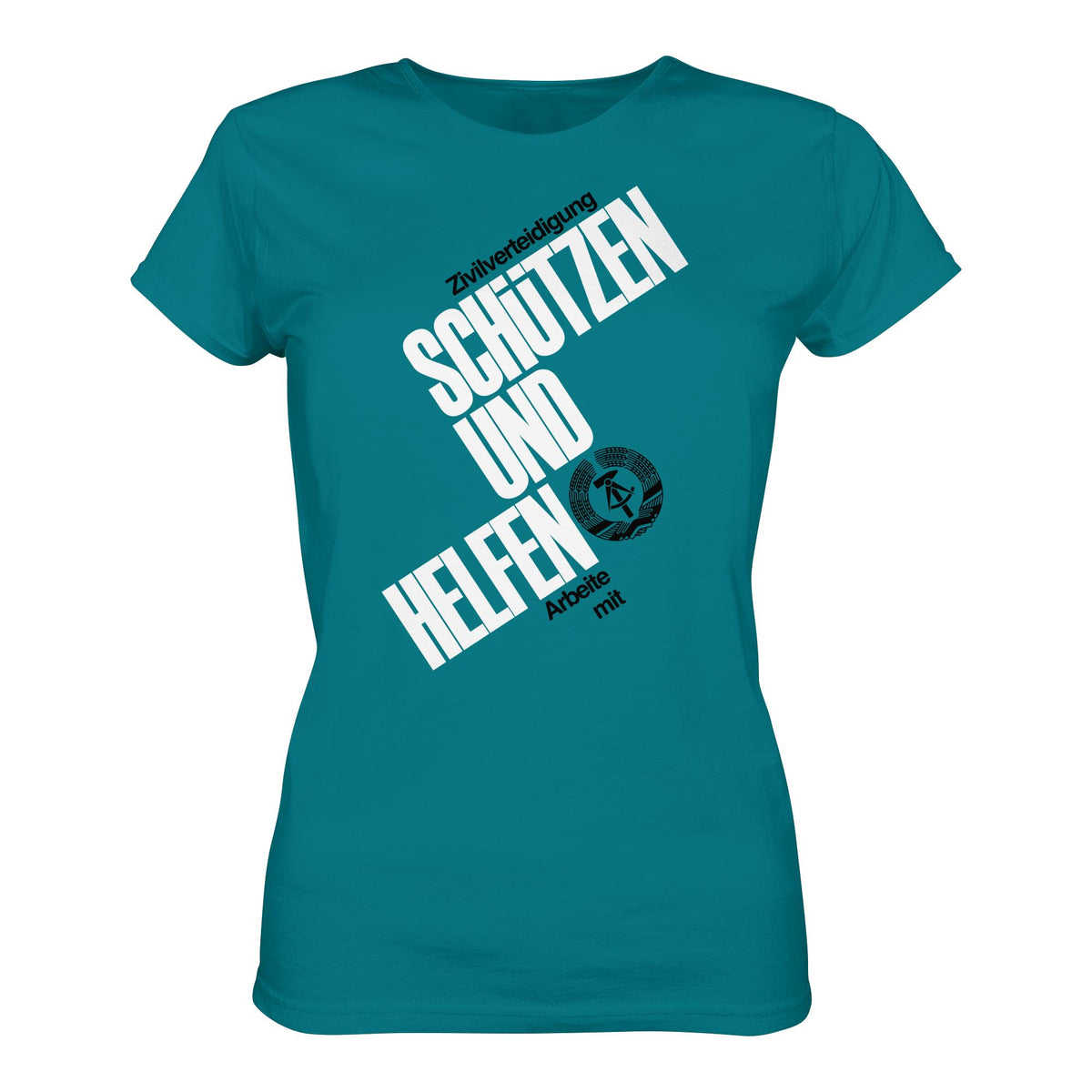 DDR-ZIVILVERTEIDIGUNG (ORIGINAL-PLAKAT) | DDR Ostalgie Shirt Mädels