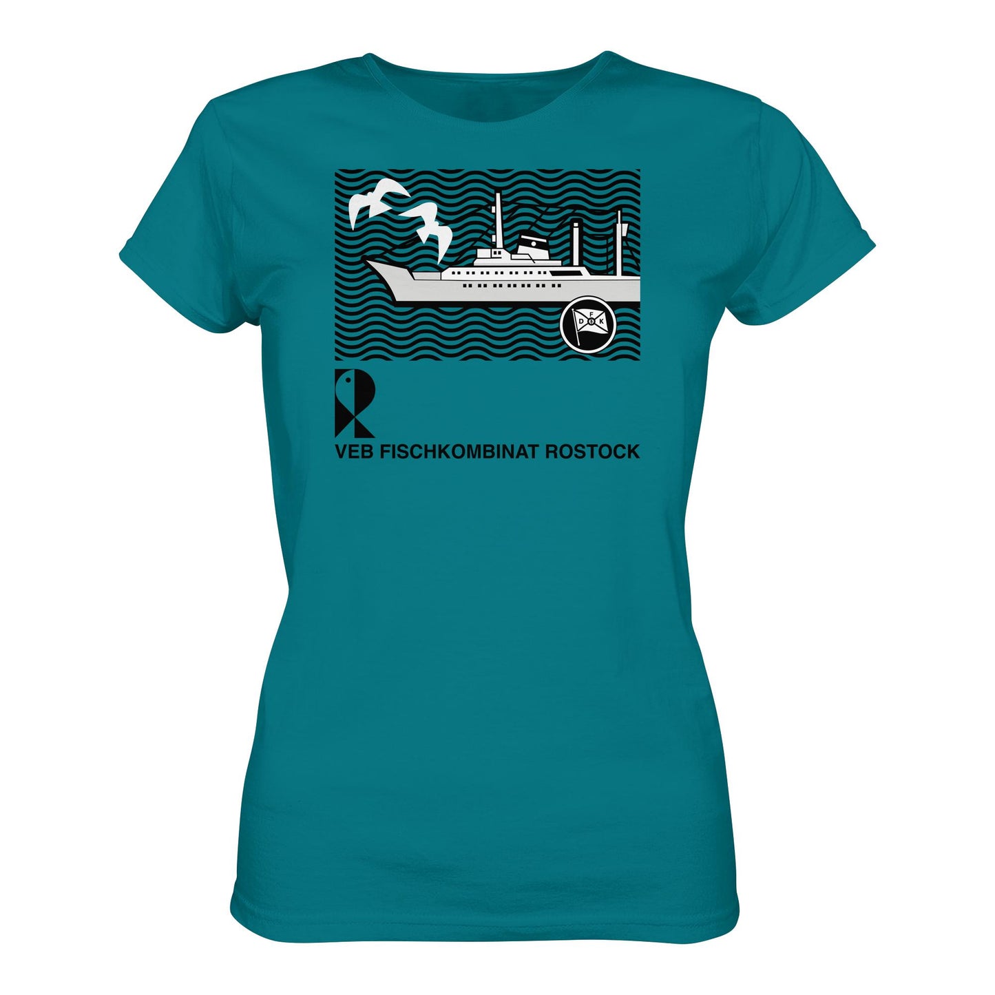 DDR Ostalgie Shirt Mädels • VEB FISCHKOMBINAT ROSTOCK