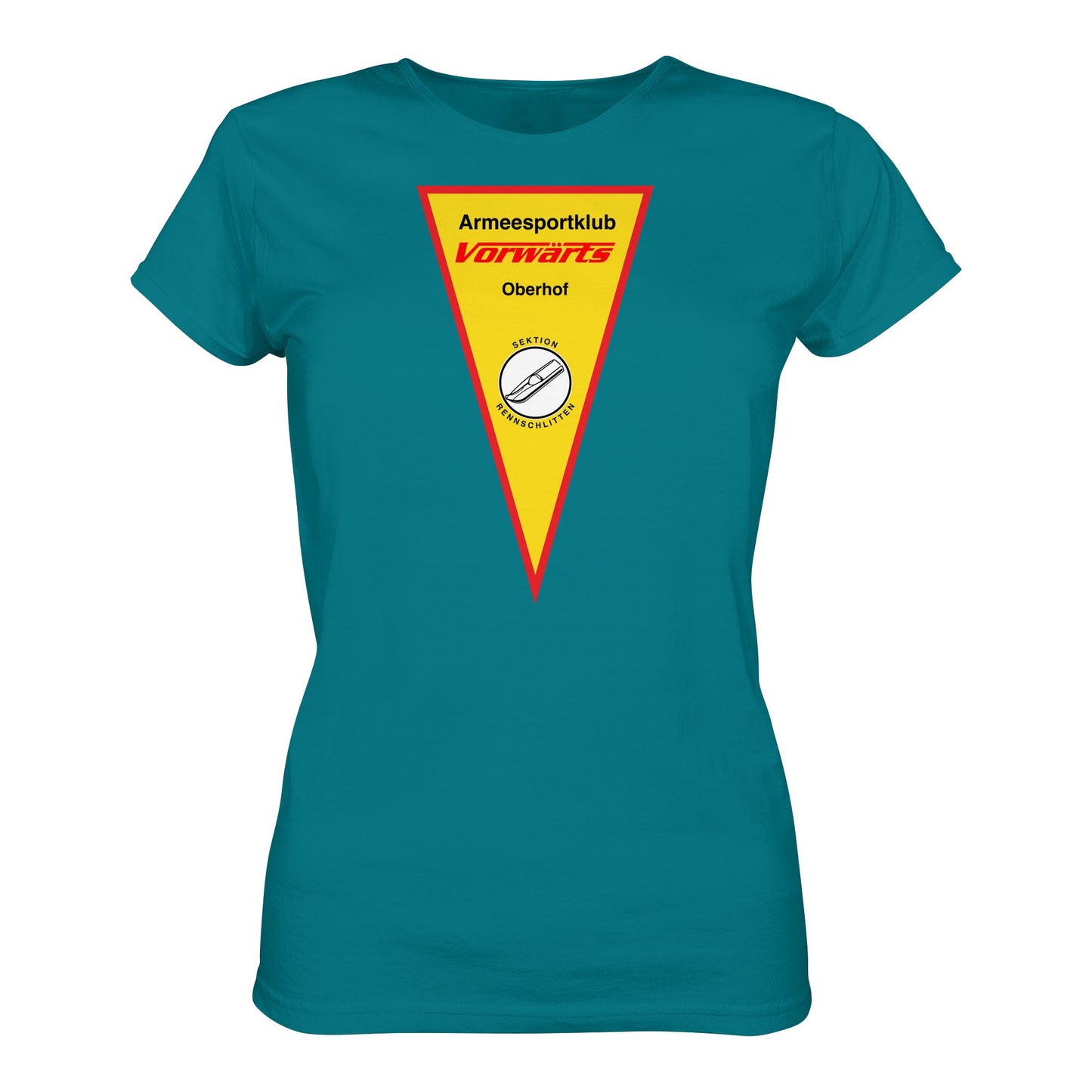 DDR Ostalgie Shirt Mädels • ARMEESPORTKLUB VORWÄRTS OBERHOF - RENNSCHLITTEN