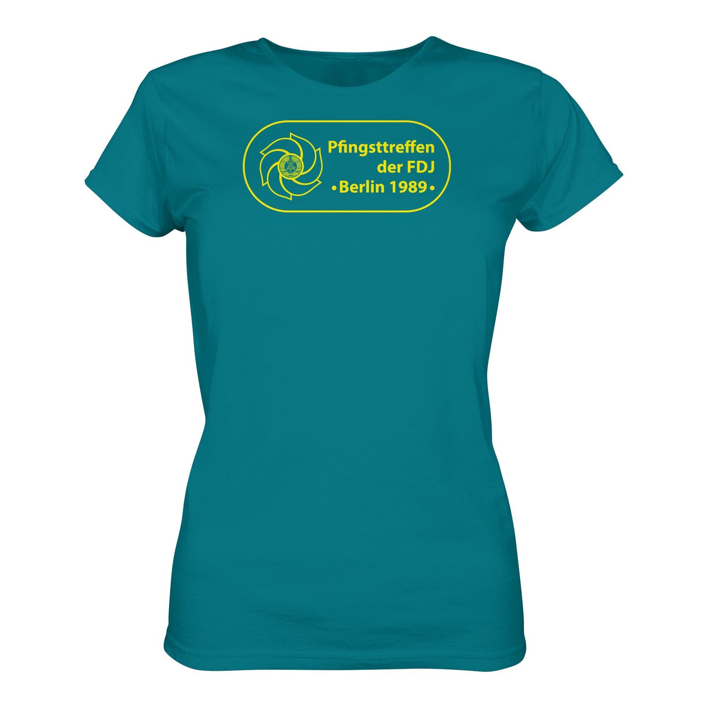 DDR Ostalgie Shirt Mädels • PFINGSTTREFFEN DER FDJ, BERLIN 1989