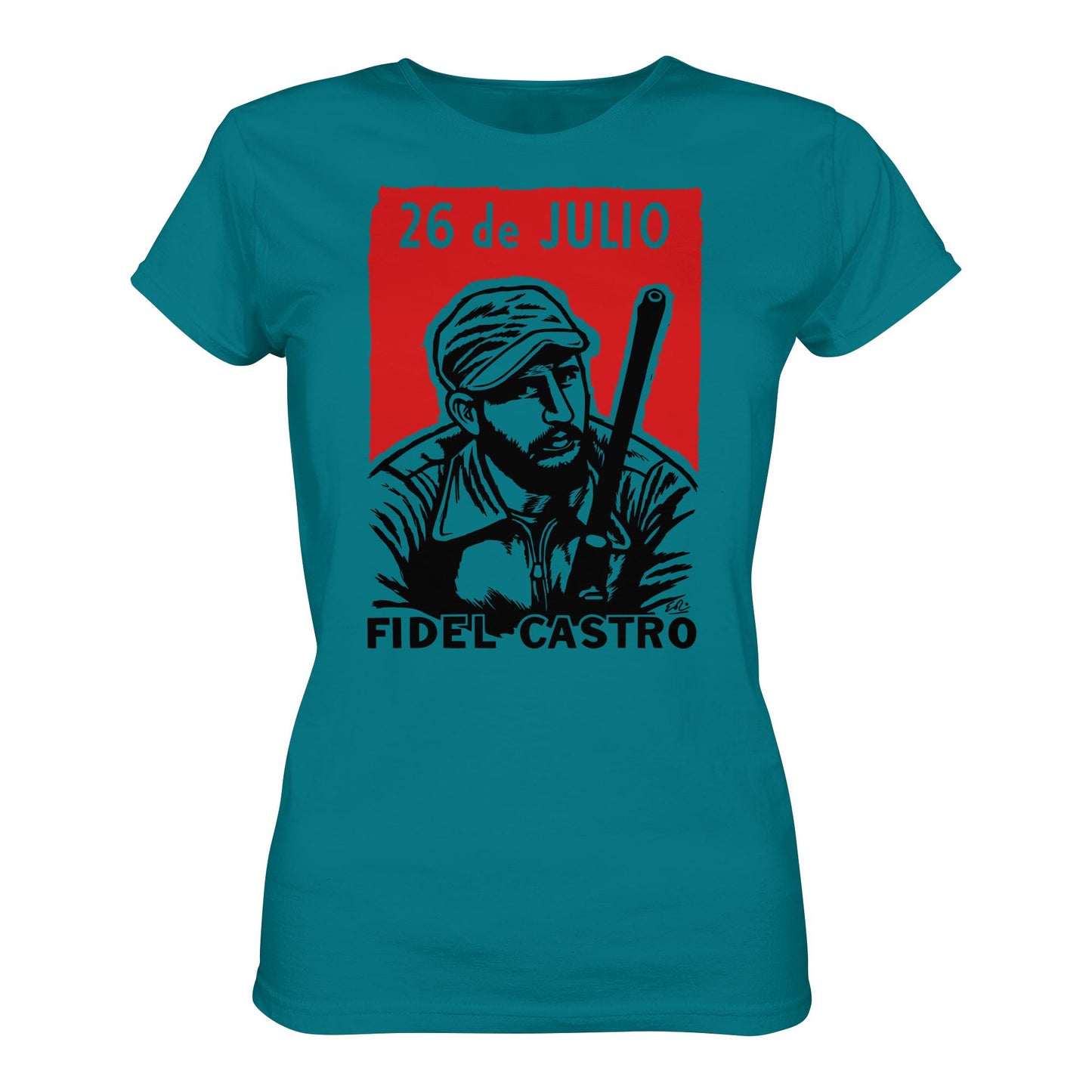 DDR Ostalgie Shirt Mädels • FIDEL CASTRO - BEWEGUNG DES 26. JULI