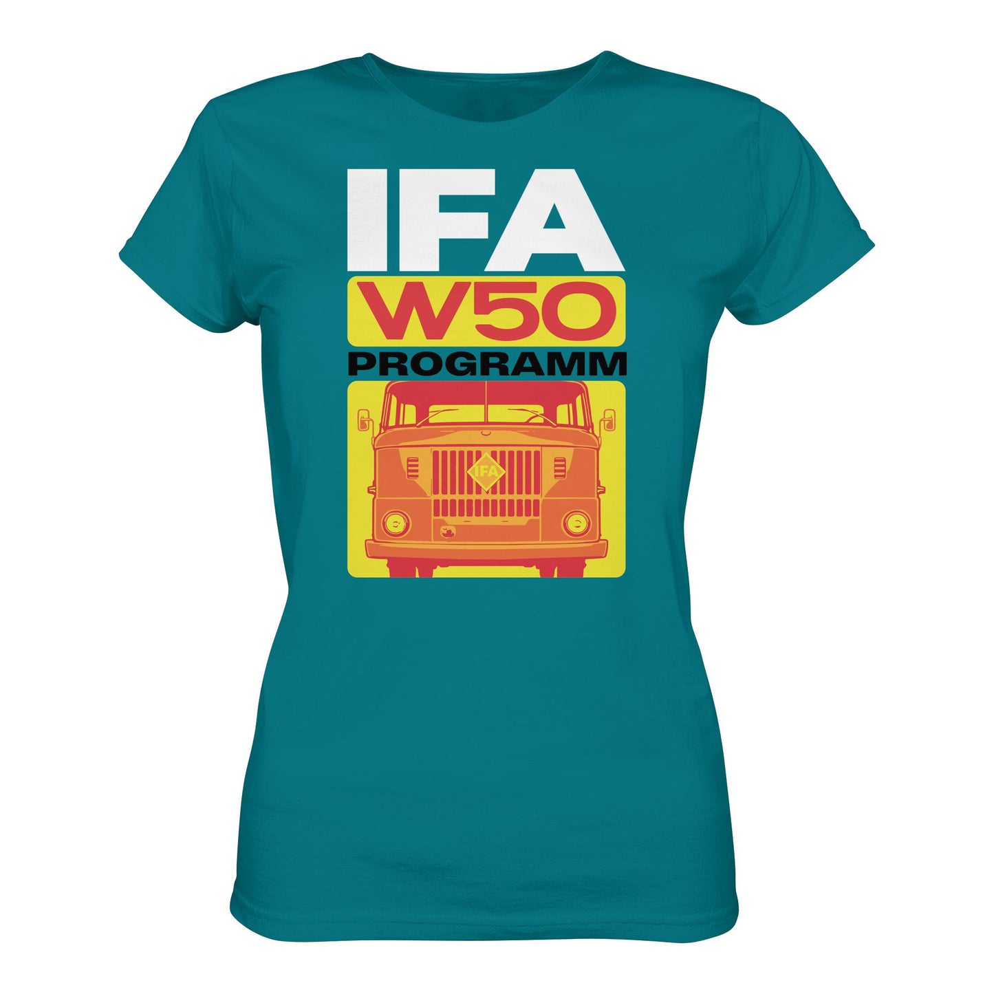 DDR Ostalgie Shirt Mädels • IFA W50 PROGRAMM (ORIGINAL COVER BROSCHÜRE)