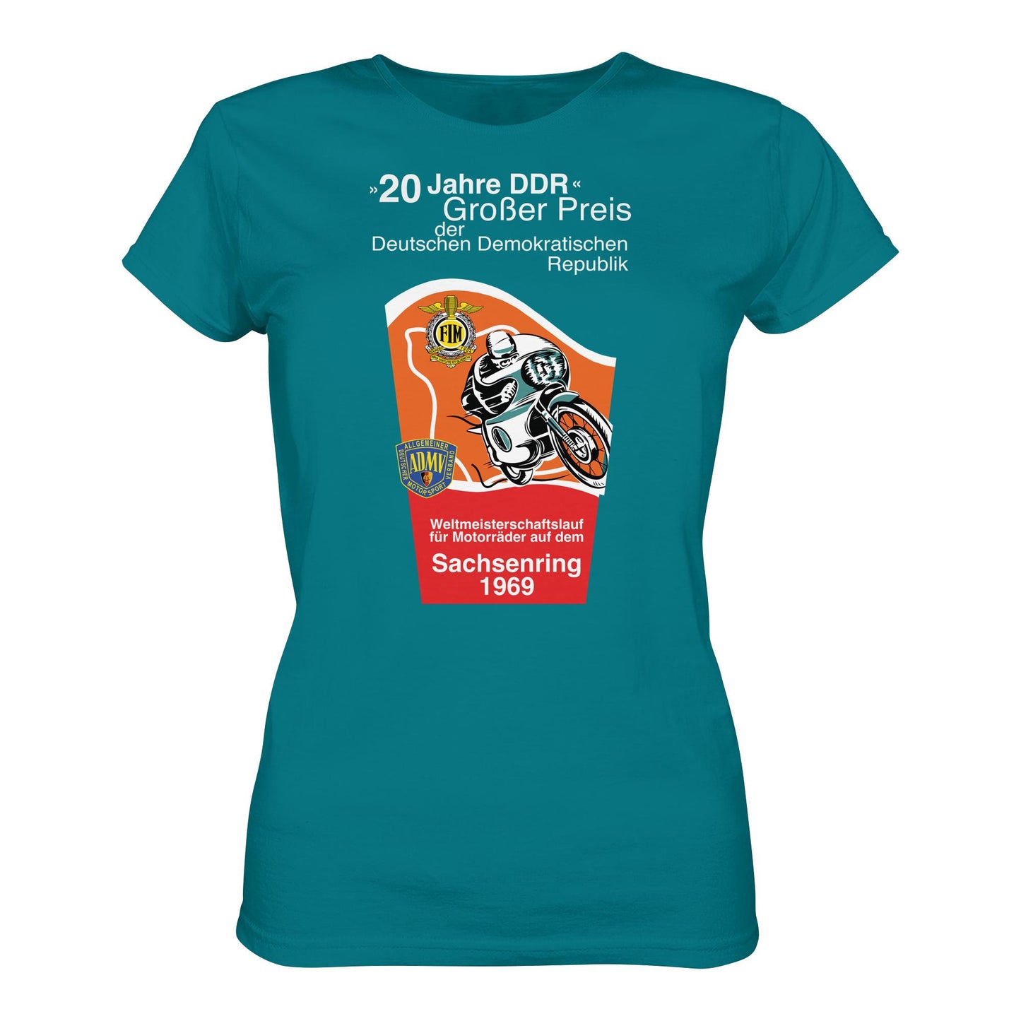 DDR Ostalgie Shirt Mädels • SACHSENRING 1969, WELTMEISTERSCHAFTSLAUF