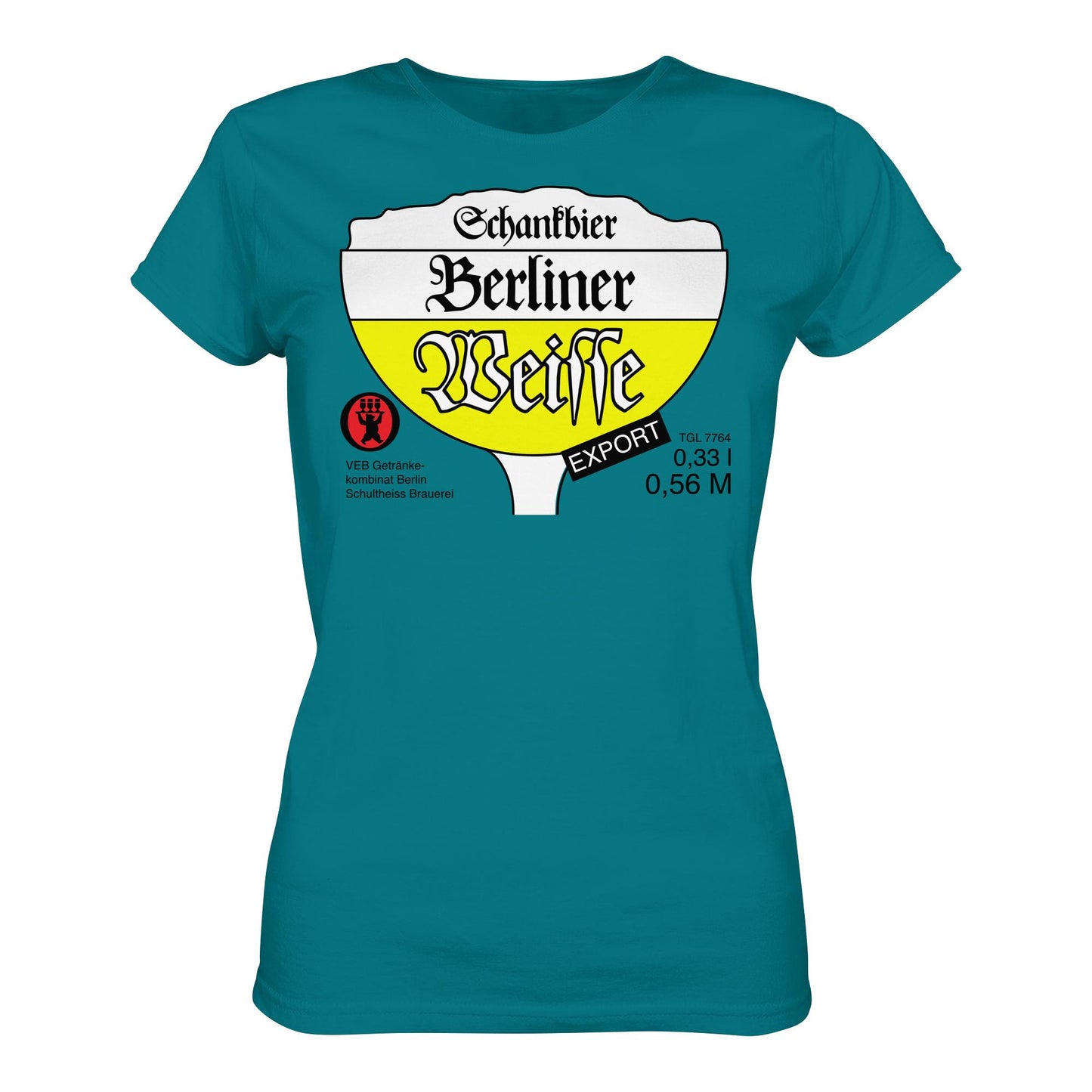 DDR Ostalgie Shirt Mädels • BERLINER WEISSE - VEB GETRÄNKEKOMBINAT BERLIN