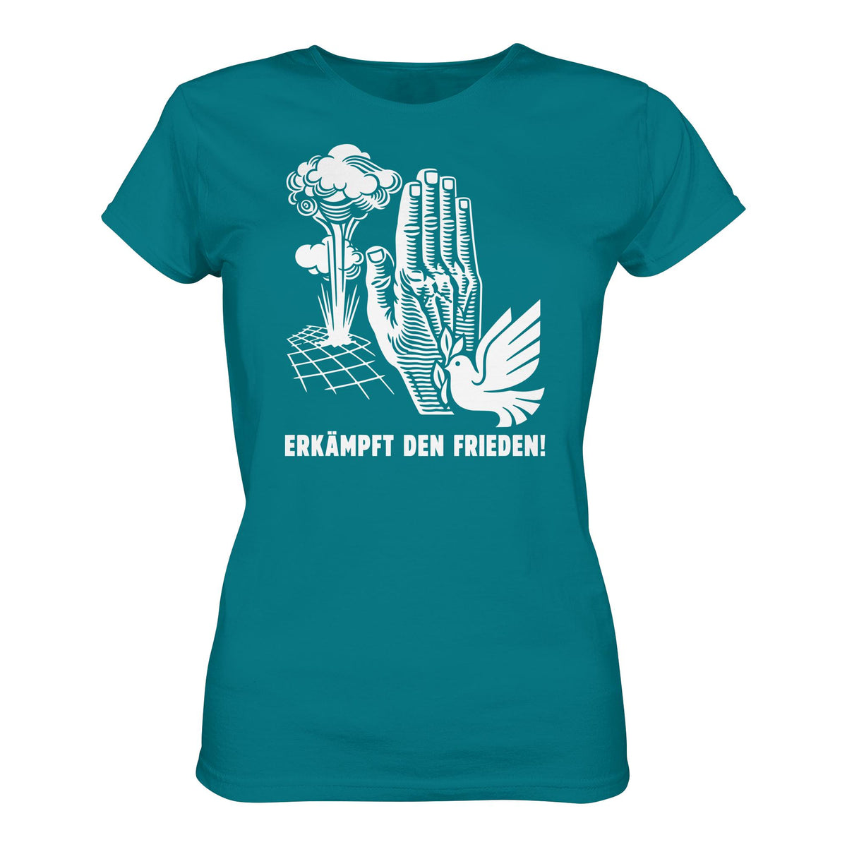 DDR Ostalgie Shirt Mädels • ERKÄMPFT DEN FRIEDEN! (ORIGINAL-PLAKAT)