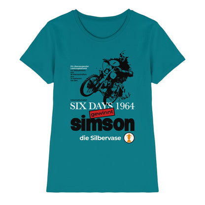 DDR Ostalgie Shirt Mädels • SIMSON GEWINNT SILBERVASE - SIX DAYS 1964