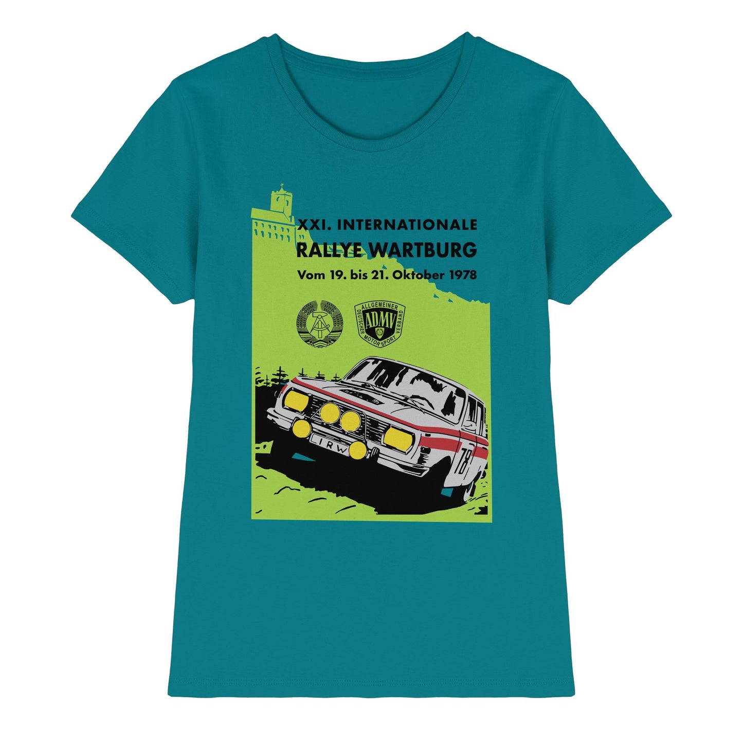 DDR Ostalgie Shirt Mädels • INTERNATIONALE RALLYE WARTBURG - 1978