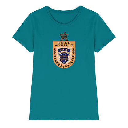 DDR Ostalgie Shirt Mädels • SDAG WISMUT AUE - ABZEICHEN