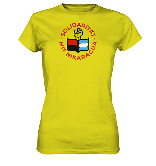 DDR Ostalgie Shirt Mädels •  SOLIDARITÄT MIT NIKARAGUA
