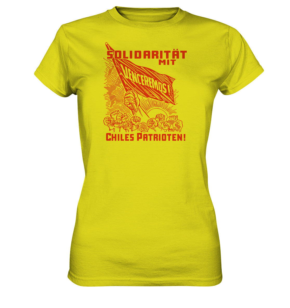 DDR Ostalgie Shirt Mädels • VENCEREMOS SOLIDARITÄT MIT CHILES PATRIOTEN
