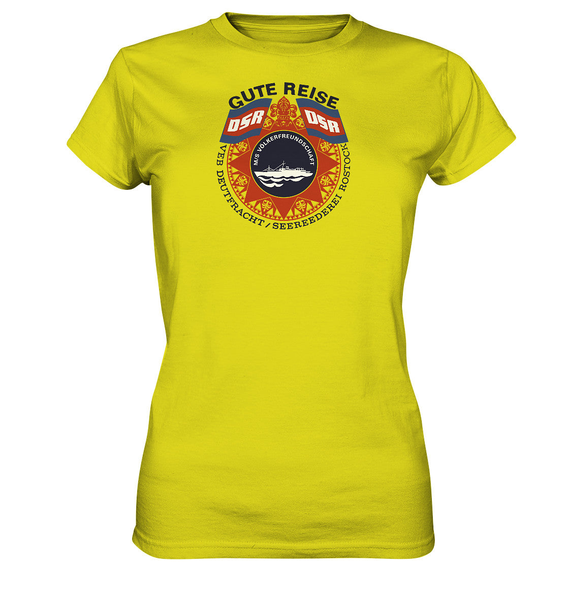 DDR Ostalgie Shirt Mädels • MS VÖLKERFREUNDSCHAFT- hell