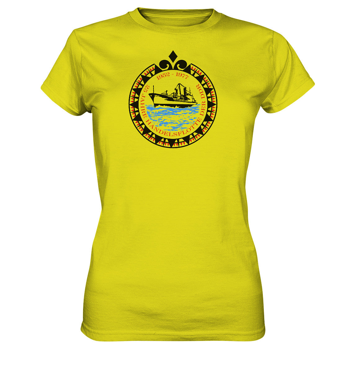DDR Ostalgie Shirt Mädels • 25 JAHRE HANDELSFLOTTE DER DDR - hell