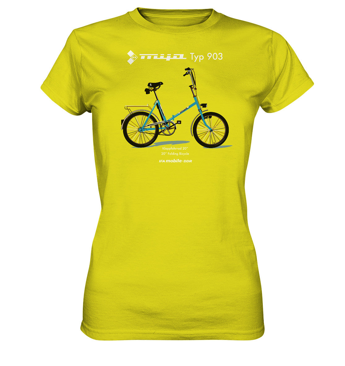 DDR Ostalgie Shirt Mädels • MIFA KLAPPRAD TYP 903 - ORIGINAL WERBUNG