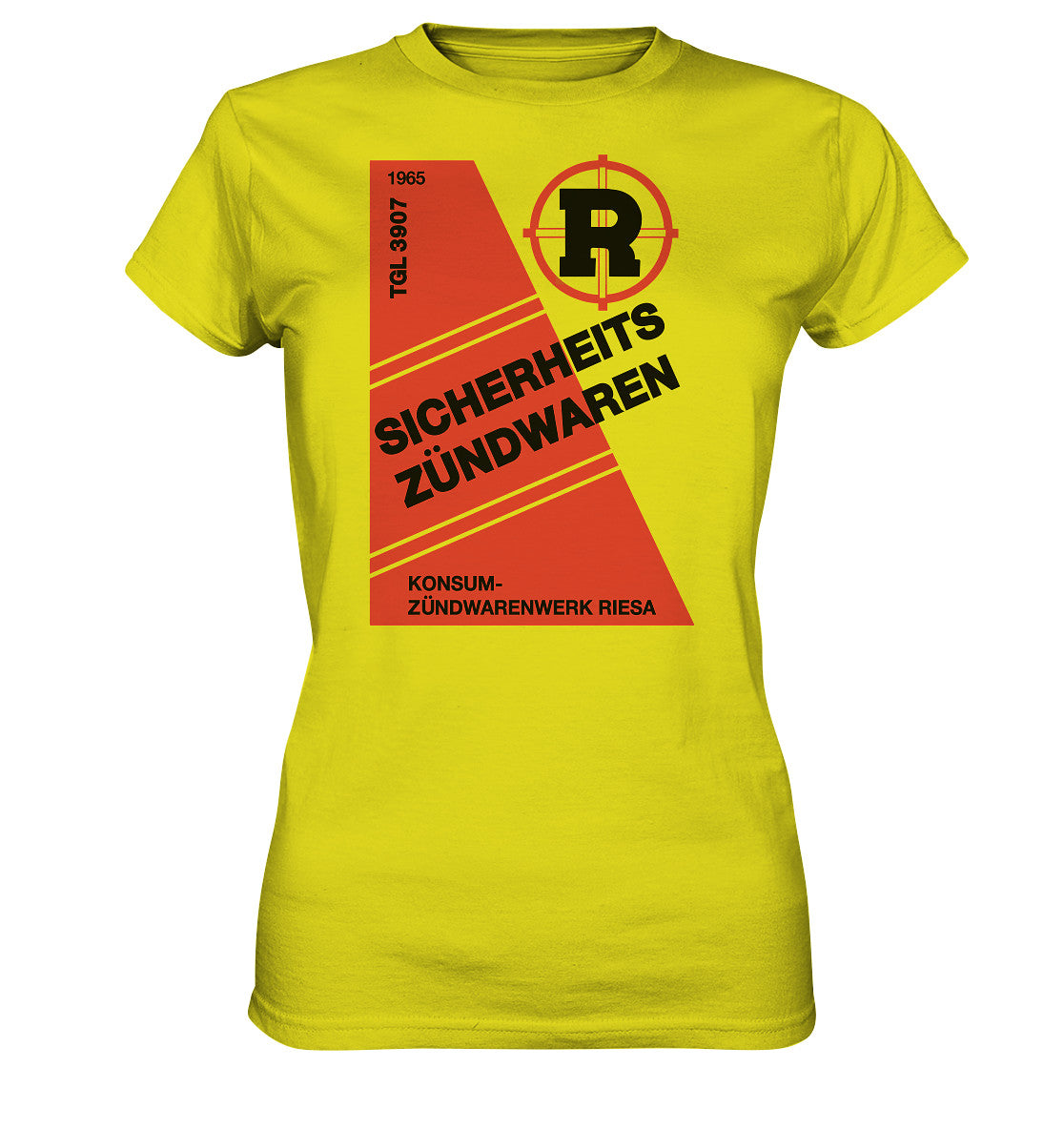DDR Ostalgie Shirt Mädels • RIESA SICHERHEITSZÜNDWAREN