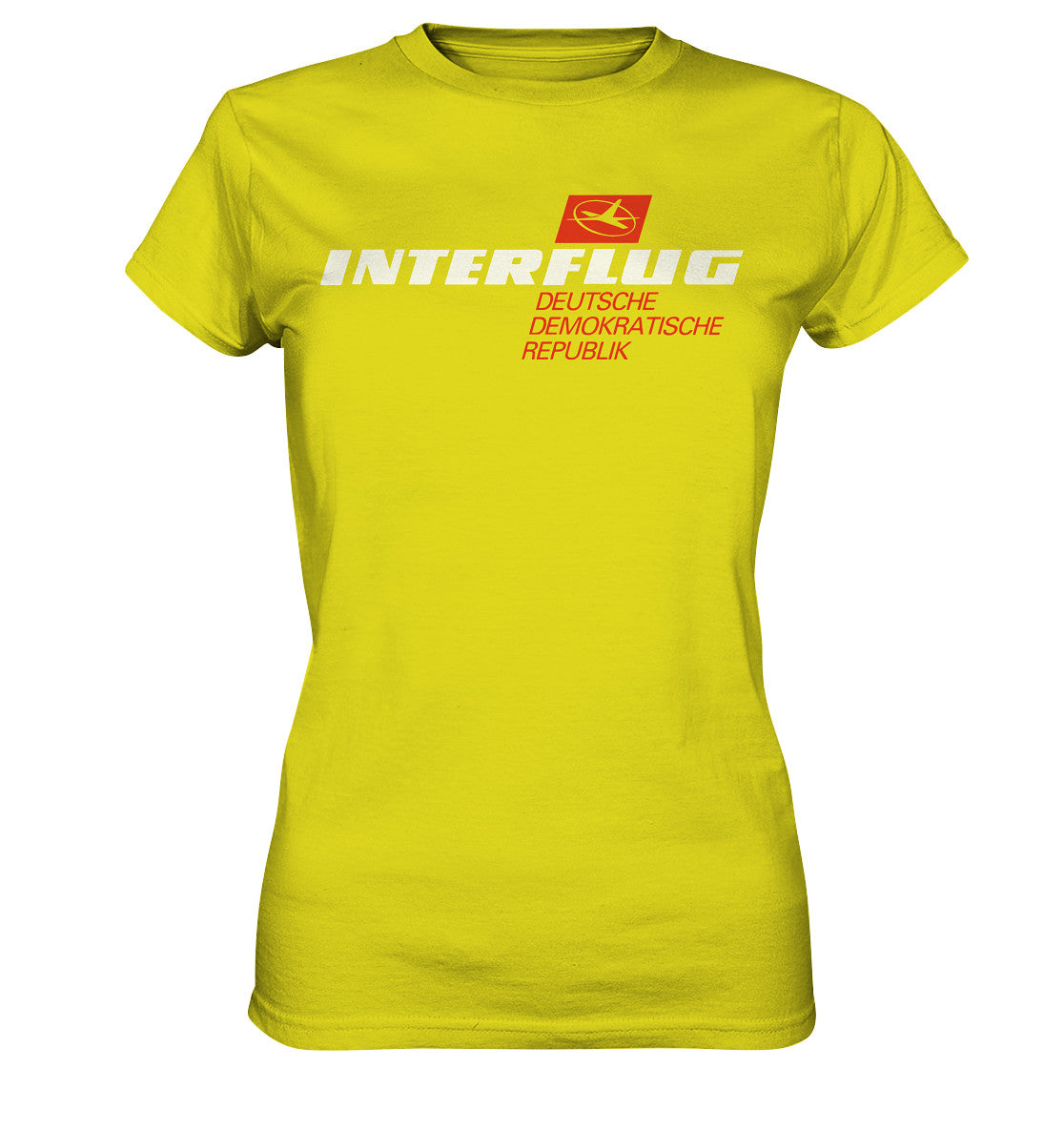 DDR Ostalgie Shirt Mädels • INTERFLUG - dunkel