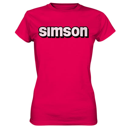 DDR Ostalgie Shirt Mädels • SIMSON - SCHRIFTZUG