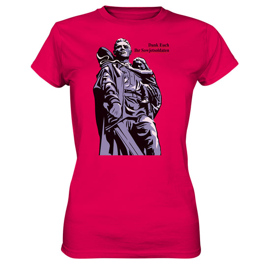 DDR Ostalgie Shirt Mädels • DANK EUCH IHR SOWJETSOLDATEN (DDR ORIGINAL-PLAKAT)