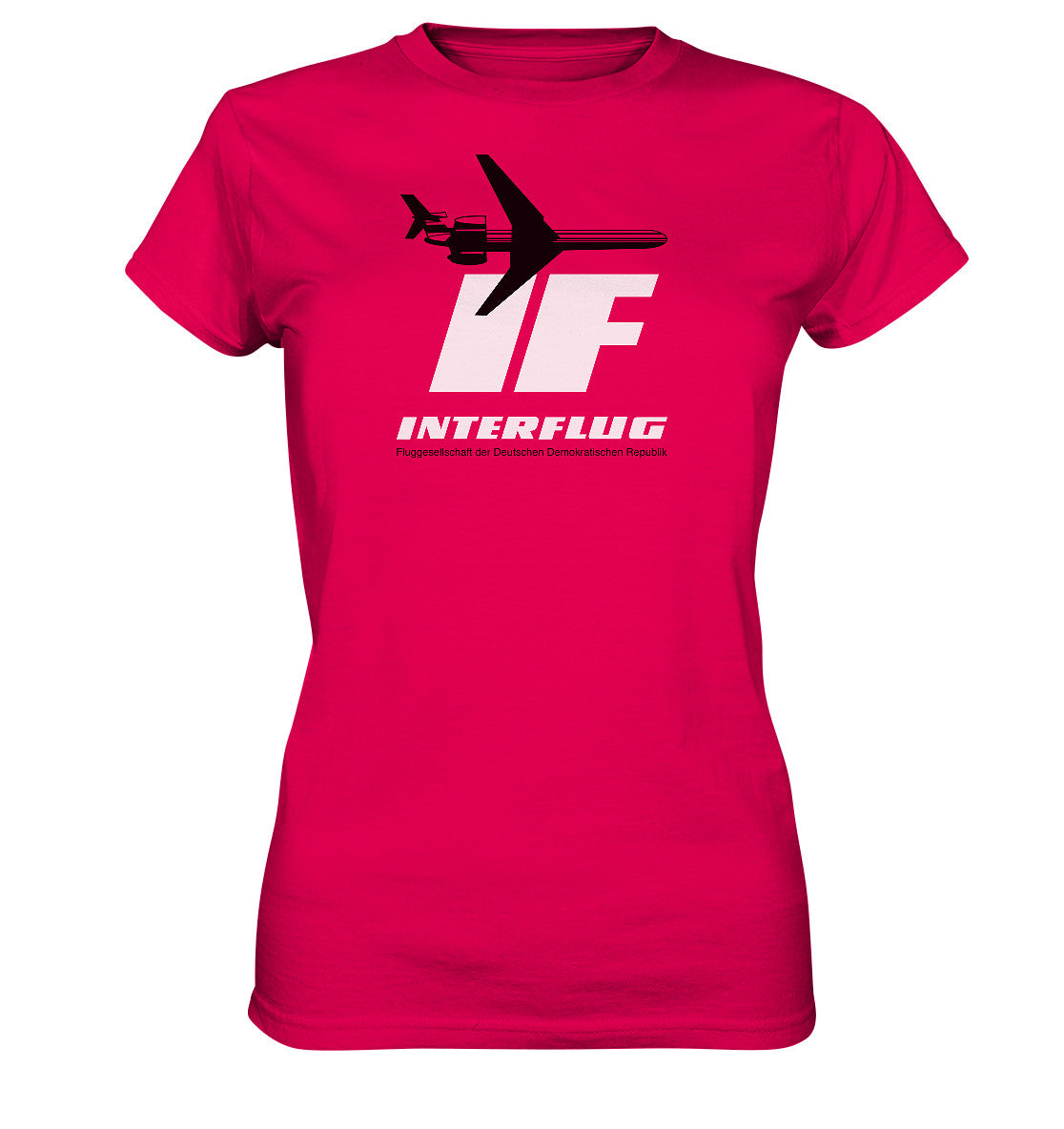 DDR Ostalgie Shirt Mädels • IF - INTERFLUG DDR - ORIGINAL WERBUNG