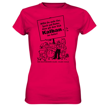 DDR Ostalgie Shirt Mädels • KALBAN, VEB GELATINEWERK CALBE - ORIGINALPLAKAT
