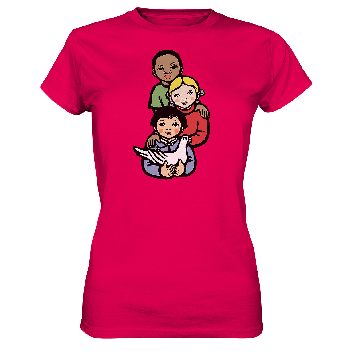DDR Ostalgie Shirt Mädels • WELTFRIEDEN - WORLD PEACE, LI BING-FAN 1967