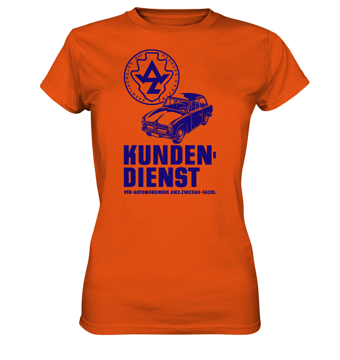 DDR Ostalgie Shirt Mädels • P70 KUNDENDIENST VEB AWZ ZWICKAU