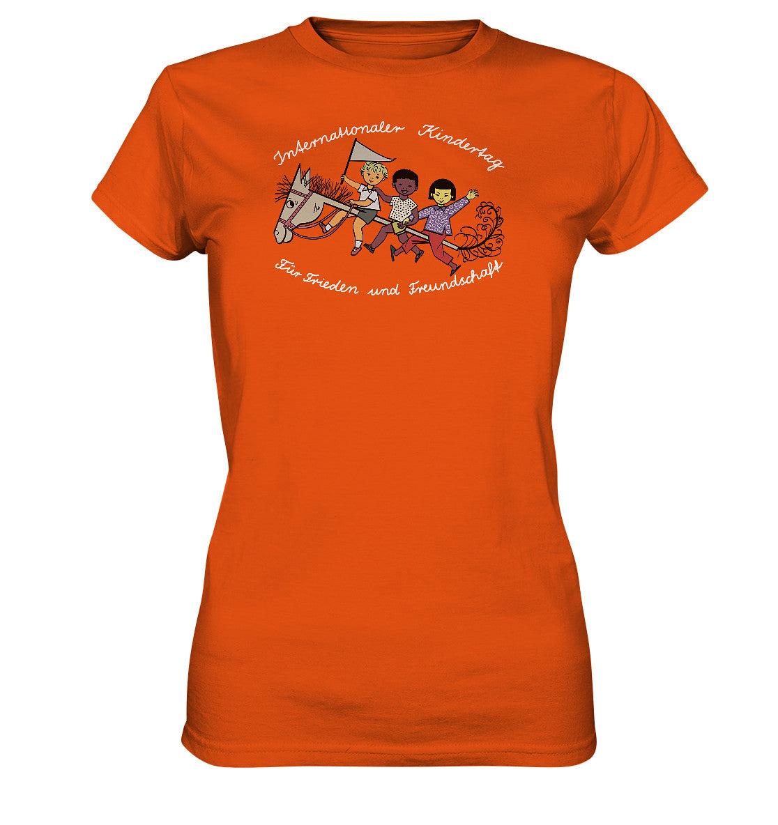 DDR Ostalgie Shirt Mädels • INTERNATIONALER KINDERTAG, FÜR FRIEDEN UND FREUNDSCHAFT - ORIGINAL ILLUSTRATION