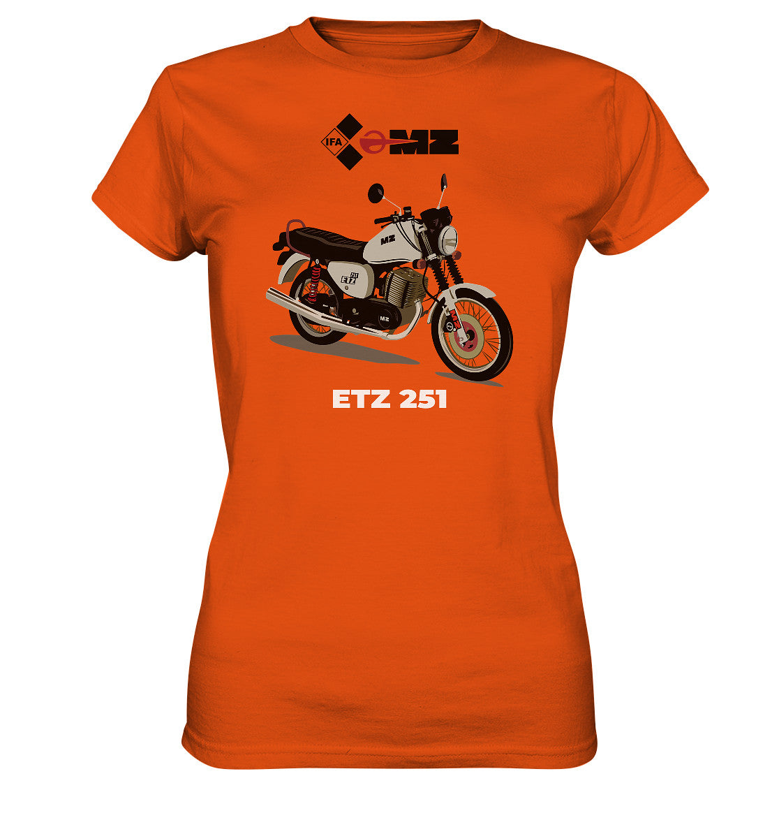 DDR Ostalgie Shirt Mädels • MZ ETZ 251 - ORIGINALWERBUNG