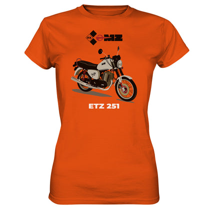 DDR Ostalgie Shirt Mädels • MZ ETZ 251 - ORIGINALWERBUNG