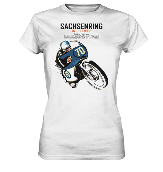 DDR Ostalgie Shirt Mädels • SACHSENRING 1968 - GROSSER PREIS DER DDR
