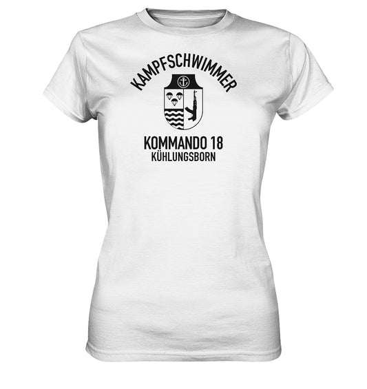 DDR Ostalgie Shirt Mädels •  DDR KAMPFSCHWIMMER KÜHLUNGSBORN - hell