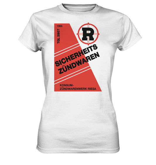 DDR Ostalgie Shirt Mädels • RIESA SICHERHEITSZÜNDWAREN