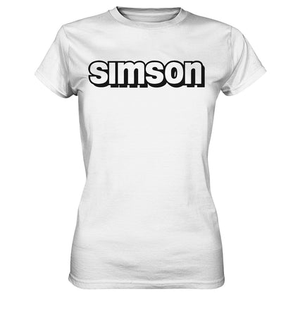 DDR Ostalgie Shirt Mädels • SIMSON - SCHRIFTZUG